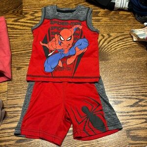 Spider-Man tank and short set